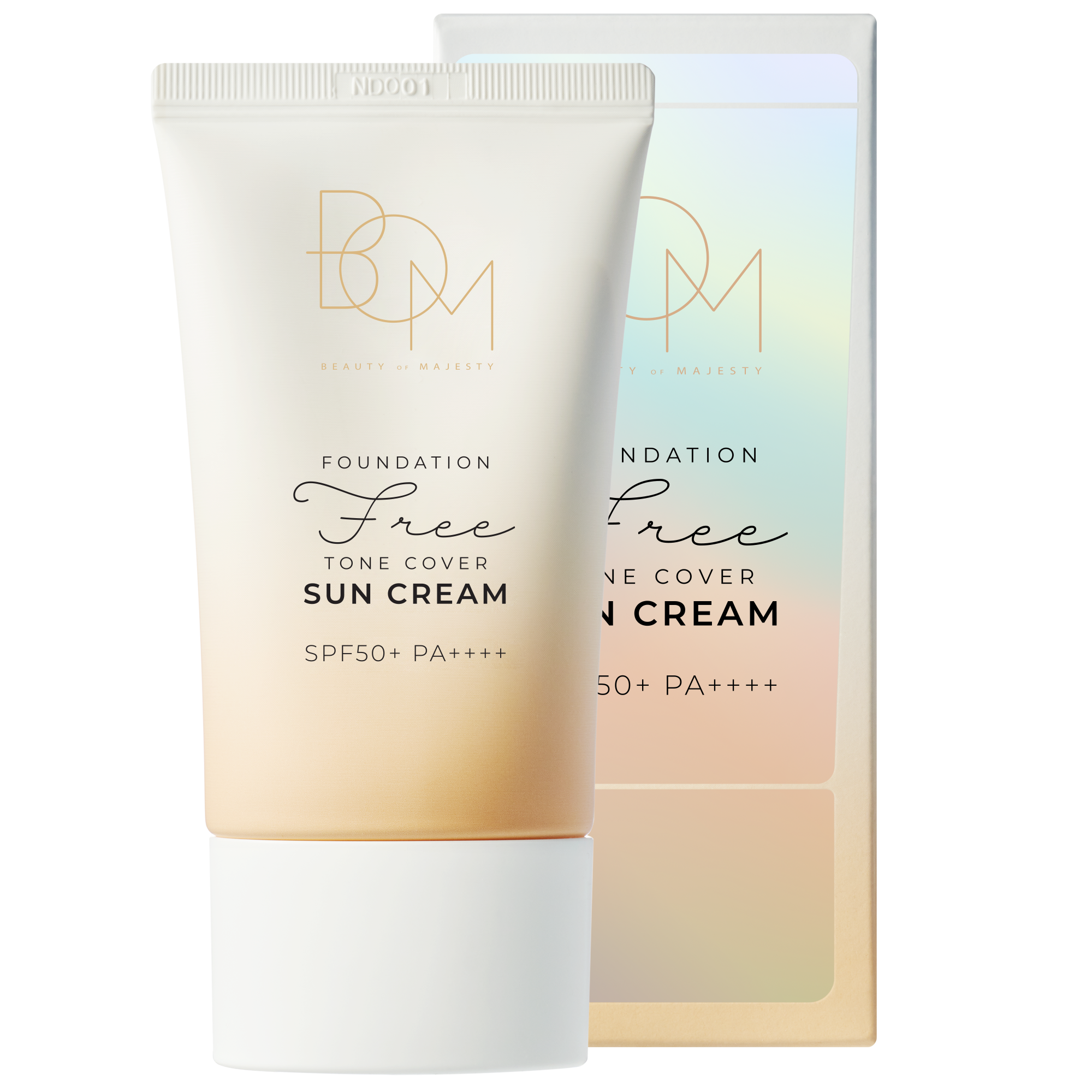 Beauty of Majesty FOUNDATION FREE TONE COVER SUN CREAM SPF50+PA++++ 50g