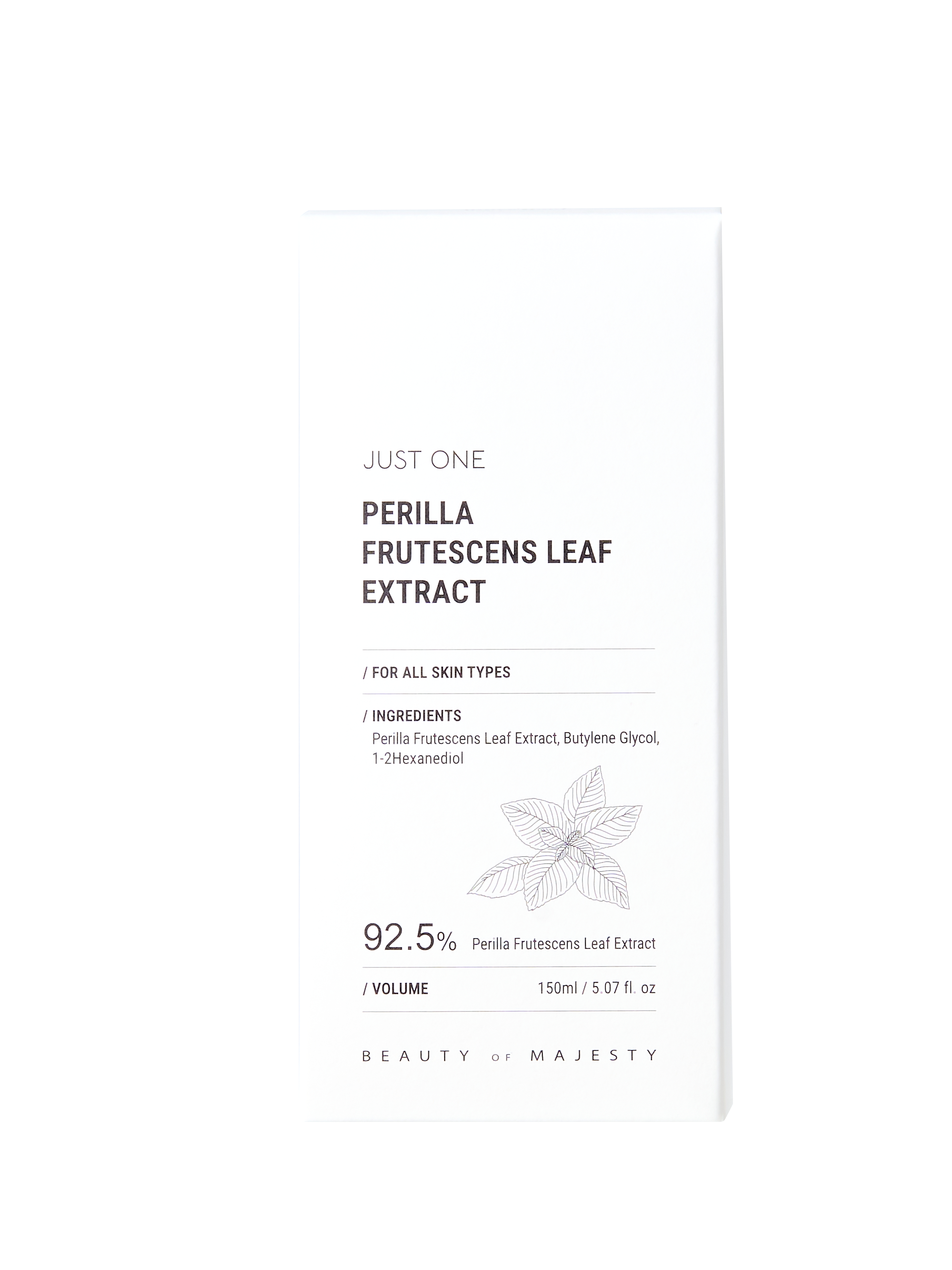 Beauty of Majesty JUST ONE PERILLA FRUTESCENS LEAF EXTRACT 150ml